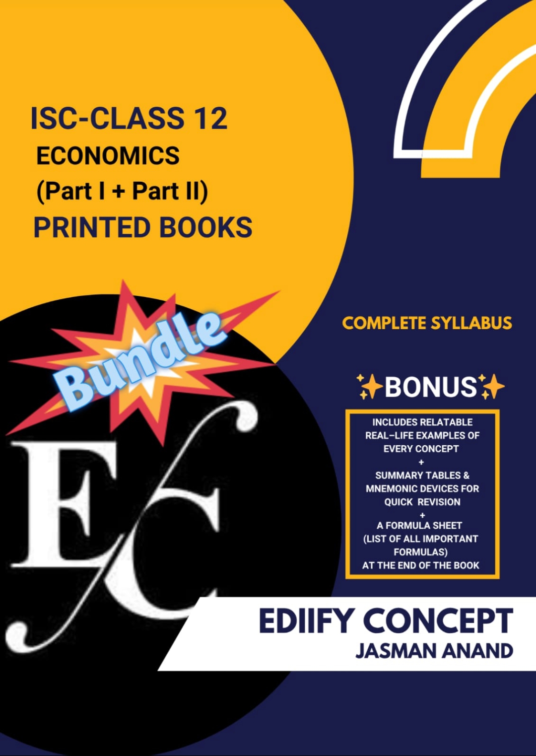 ISC Class 12 Economics Books Bundle