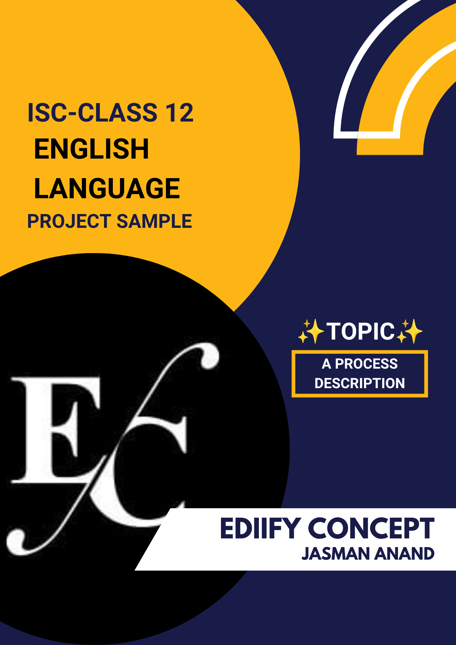 ISC Class 12 English Language Project Sample