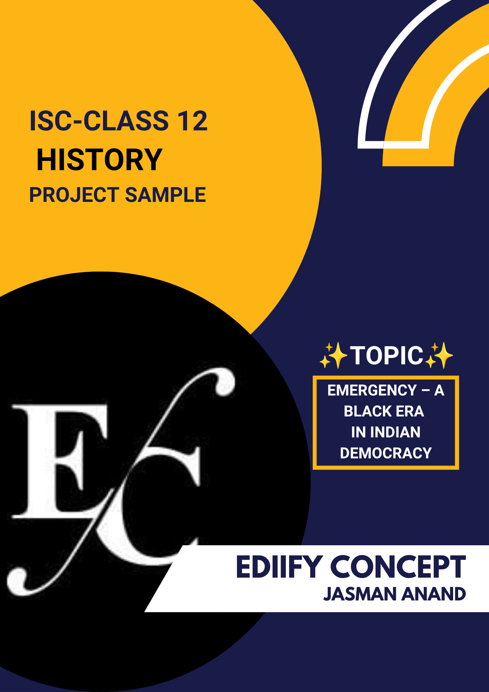 ISC Class 12 History Project Sample