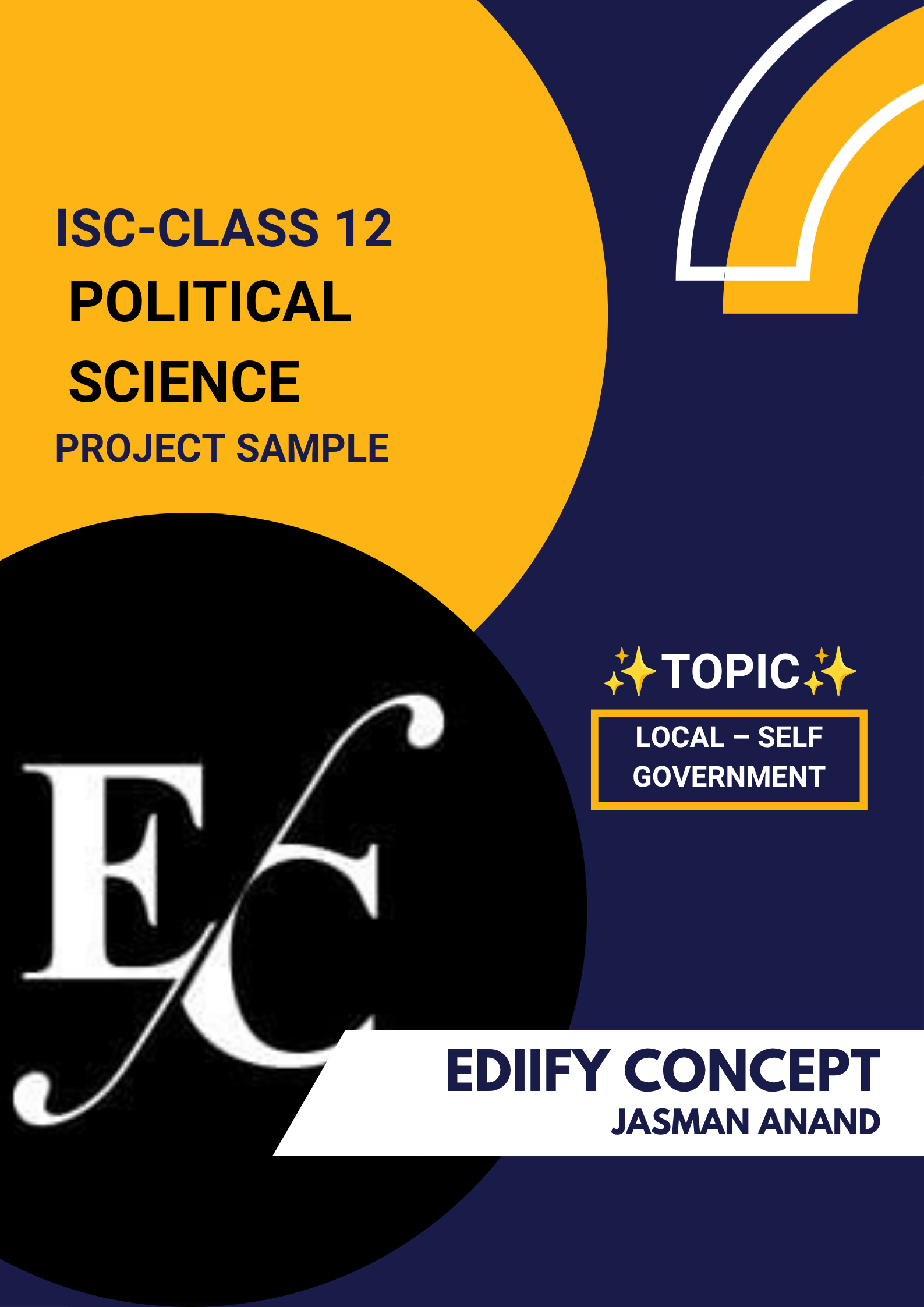 ISC Class 12 Political Science Project Sample
