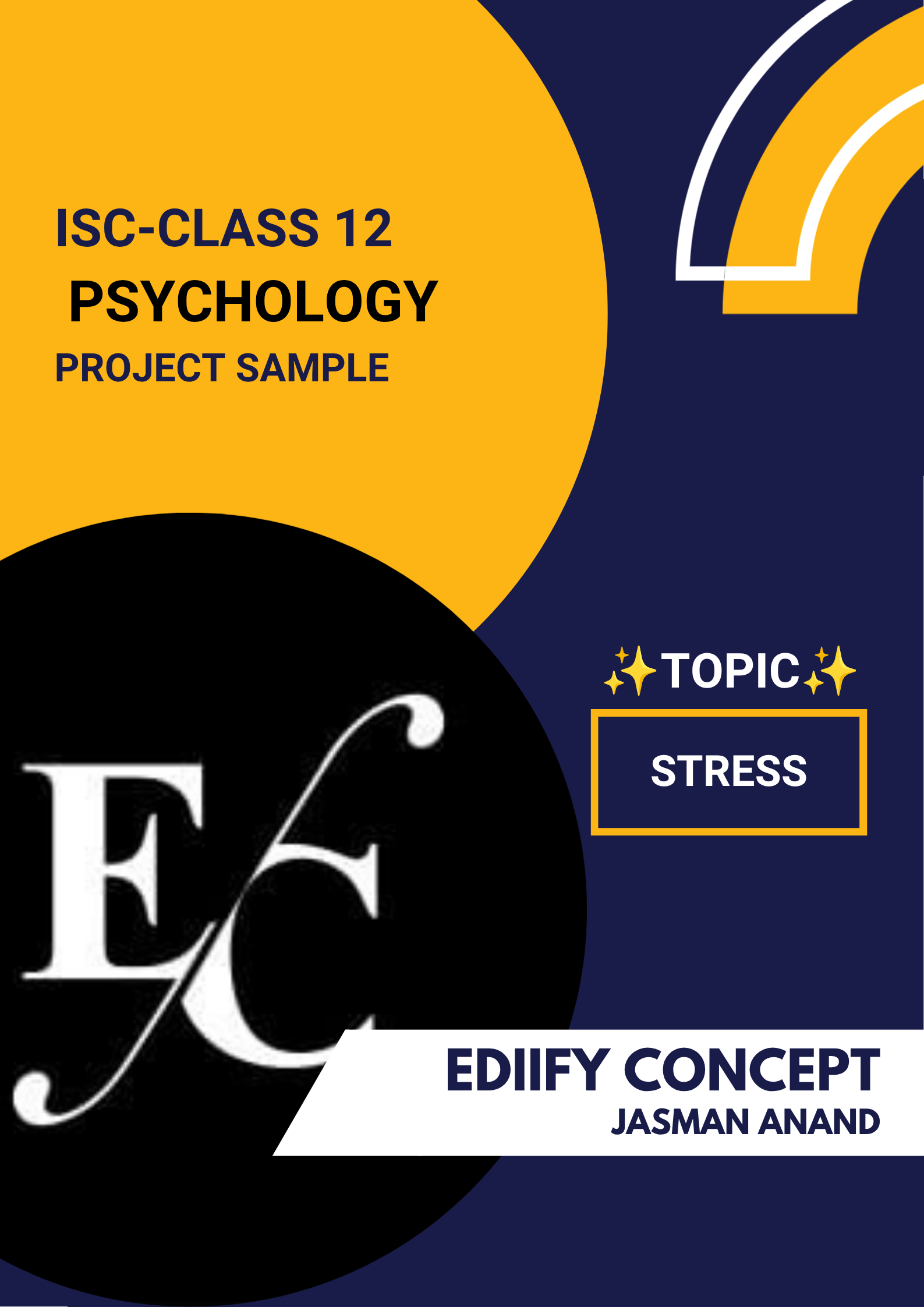 ISC Class 12 Psychology Project Sample Stress